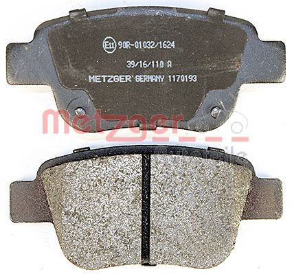 METZGER 1170193 Bremsbelagsatz, Scheibenbremse